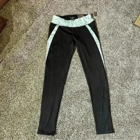 Tek Gear Womens Leggings Pants Multicolor Low Rise Drytek Stripe Yoga Athletic S - Picture 1 of 9